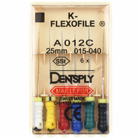 K-Flexofile # 15-40, 25 mm, manual drills of the increased flexibility, 6 pieces