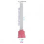C210 Cannula nozzles for mixing, pink, 1: 1/2: 1, 83 mm, 10 pieces