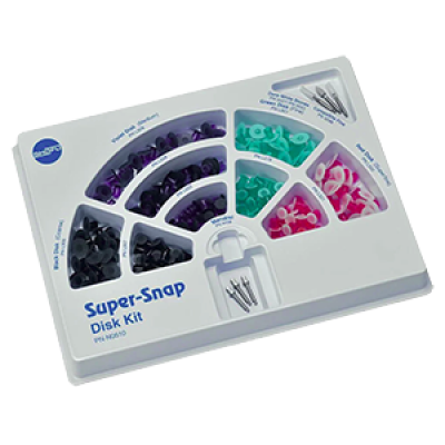 0510 Super-Snap Rainbow Technique Kit, універсальна полірувальна система, диски*180, полірувальні камінці*2, композитна головка*1, дискотримачі*3