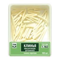 1.182, клинці дерев'яні білі, 100шт