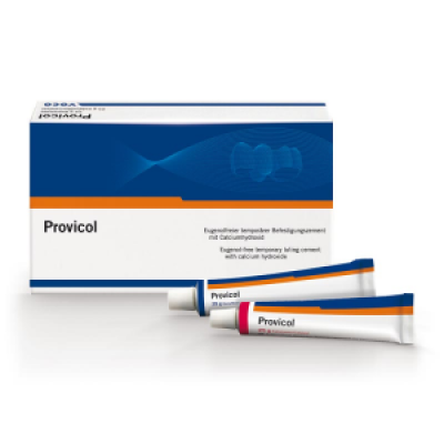 Provicol, безевгенольний цемент для временной фиксации, 25 * 25г