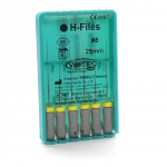H-Files #08, 25мм, дрильбори ручні для обробки кореневих каналів, 6шт