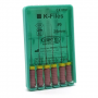 K-Files # 06, 25mm, manual drills for the passage and processing of root canals, 6pcs
