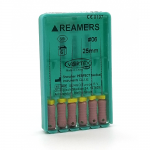 K-Reamers #06, 25мм, дрильбори ручні для проходження і розширення кореневих каналів, 6шт