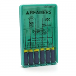 K-Reamers # 30, 25mm, manual drills for the passage and expansion of root canals, 6pcs