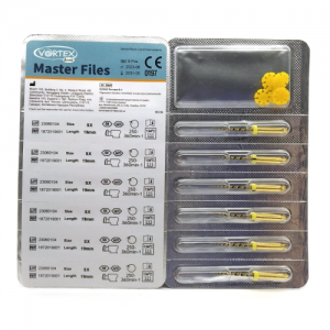 Master Files, SXF, Ni-Ti інструмент для розробки кореневих каналів для кутового наконечника, 6шт