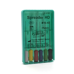 Spreaders HD, #15-40, 25 мм, інструмент для латеральної конденсації гуттаперчі в каналі, 6шт