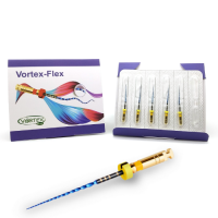 Vortex FLEX, 20/04, 25 мм, система машинних нікель-титанових профайлів для викривлених каналів, 5 шт