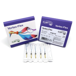 Vortex FLEX, 40/04, 25 mm, system of machine nickel-titanium profiles for curved channels, 6 pcs