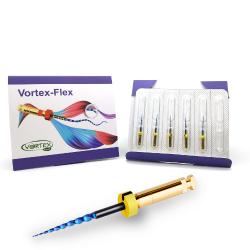 Vortex FLEX, 20/10, 17 mm, system of machine nickel-titanium profiles for curved channels, 6 pcs