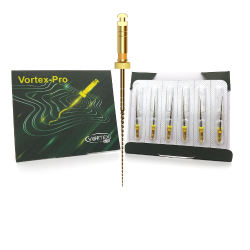 Vortex PRO, E1 20/04, 25 mm, system of machine nickel-titanium profiles for all types of channels, 6 pcs