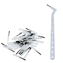 Brushes (100 pieces) with a holder