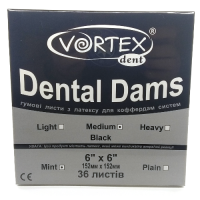 DentalDams - sheets / handkerchiefs for rubber dam, medium black mint