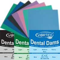 DentalDams - листи/хустинки для кофердаму, середні зелені м'ятні