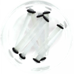 Fiberglass pins with knurling and marking, #1.8 (black), 10 pcs